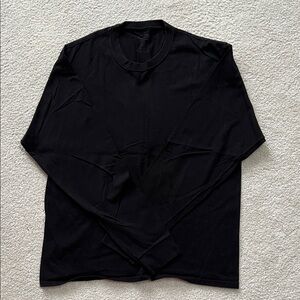 Champion Black Long Sleeve Men's Tee